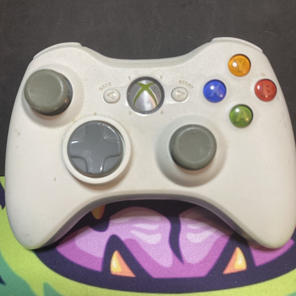 OEM Microsoft Xbox 360 White Wireless Controller B2